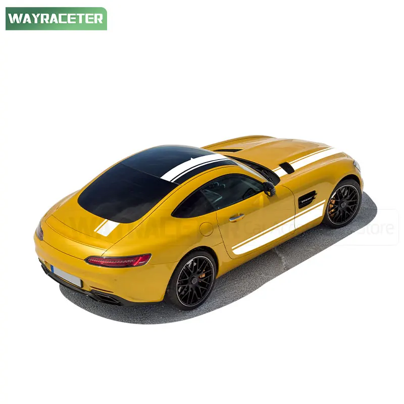 7 قطعة/المجموعة الباب الجانب المشارب ملصق هود سقف الجذع مائي لمرسيدس AMG GT 2-door C190 R Pro R190 C192 2025 GTS GTR GTC GT3