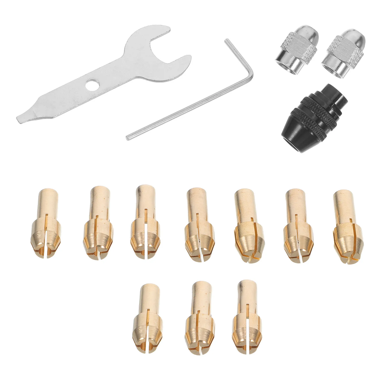4-Jaw Copper Collet Chuck for Rotary Tools Precision Clamping Heat Dissipation Grinder Drill Chuck Bit Electric Rotary Tool