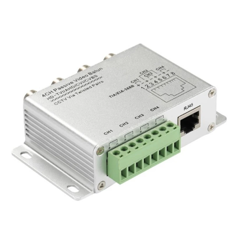 UTP 4 Channel Passive Transceiver BNC RJ45 UTP Converters for CVI/AHD CCTV N2UB