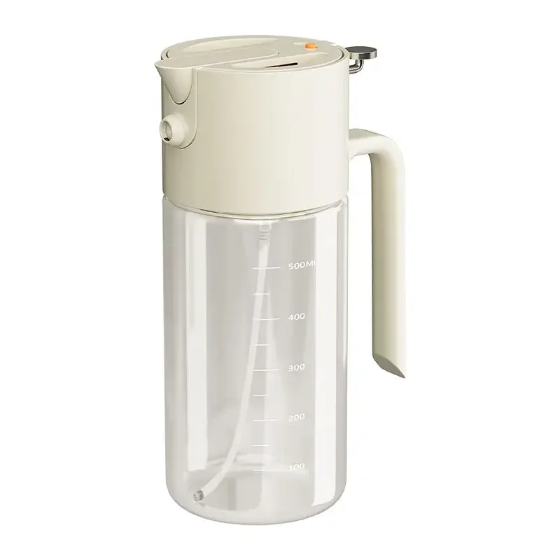 Universal oil pot Household kitchen Spray pour dual-purpose oil spray pot Heat-resistant high-grade oil pot Pinch open the lid