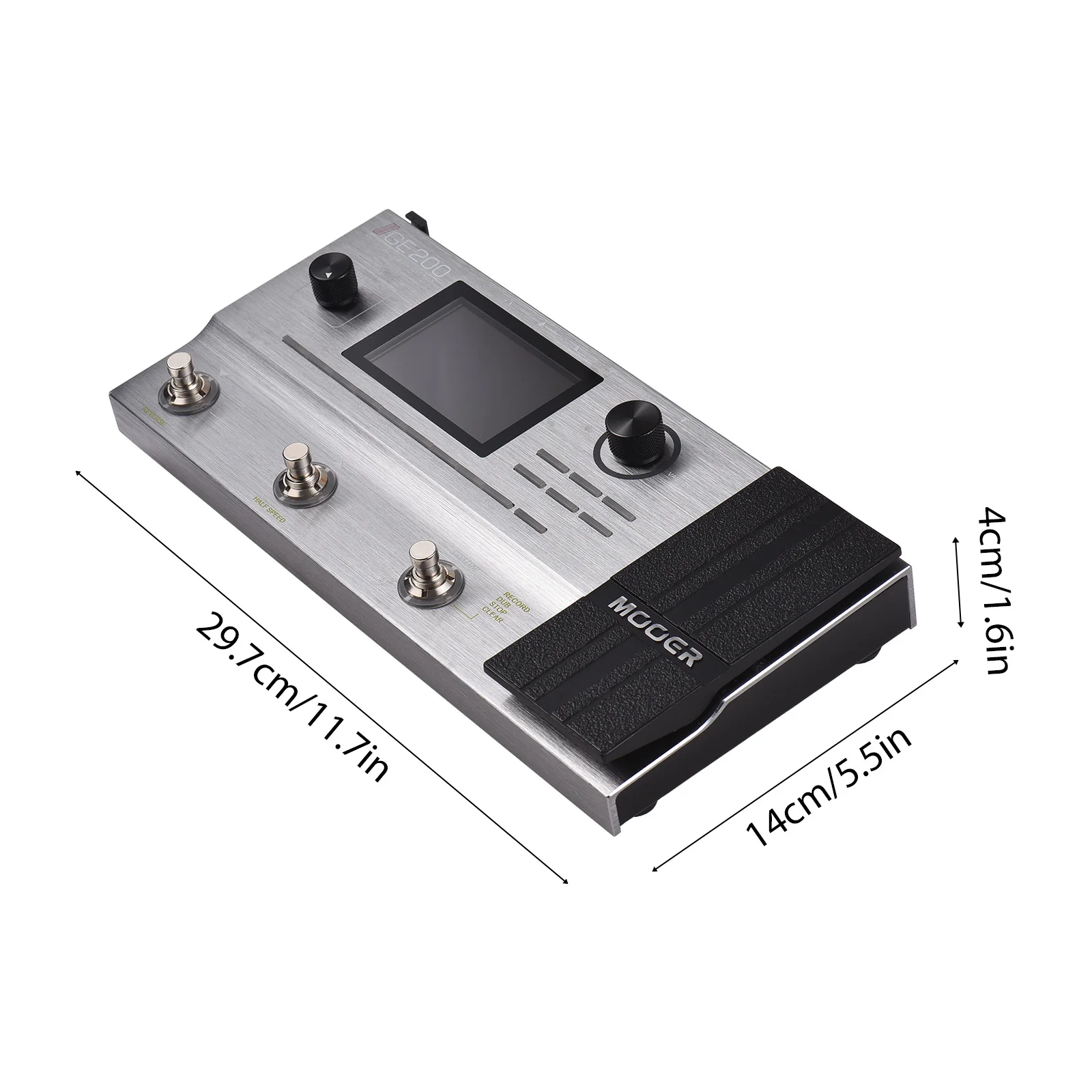 MOOER Guitar Effects Pedal Speaker Simulation Guitar Integrated Effect with 40 Drum Beats and 10 Metronome Delays Reverbs