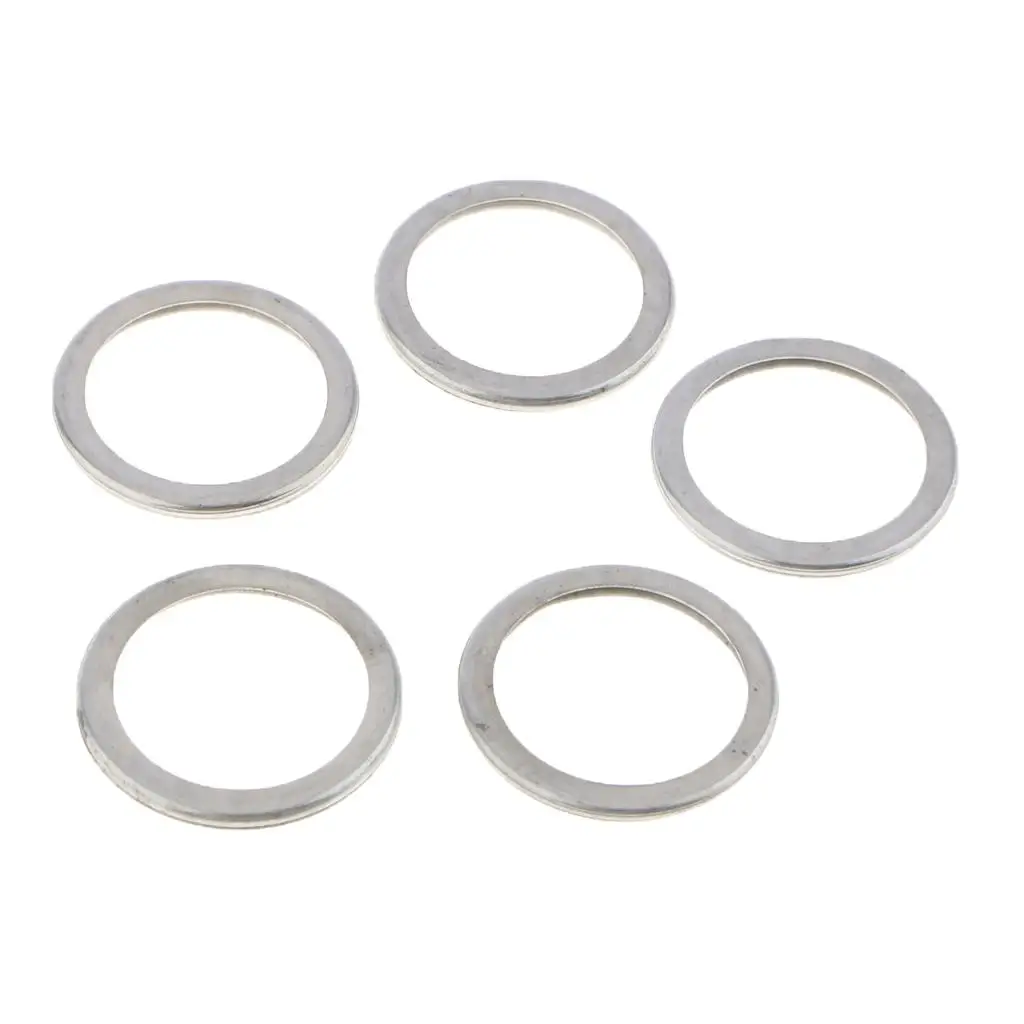 10PCS M20 Aluminum Oil Crush Washers/Drain Plug Gaskets Compatible with   11126- AA000, Silver