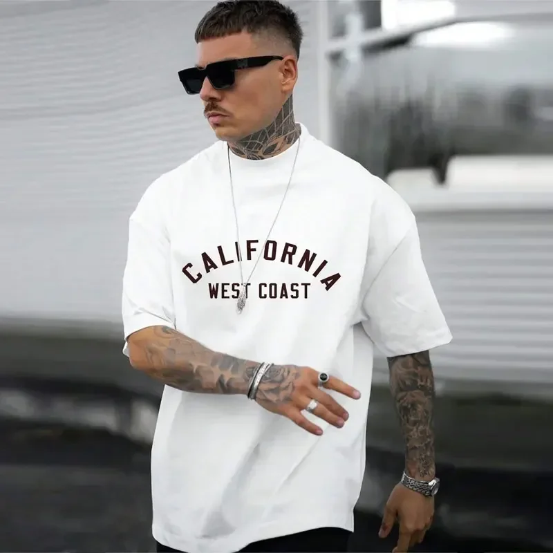 Summer Men's T-shirt Cotton Brand Fashion Califoinia West Coast Printing Short Sleeve Tees Womems Tops Tshirts Clothing 2024