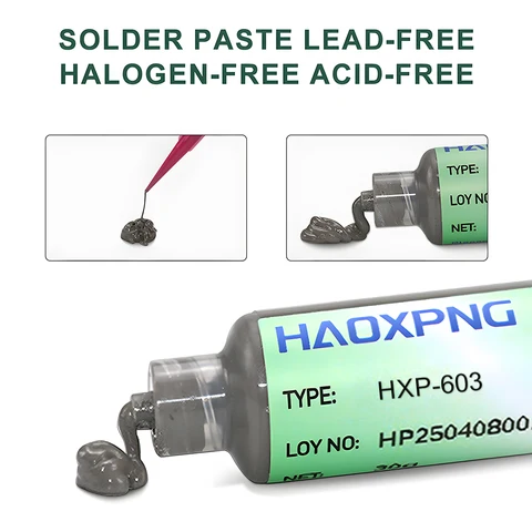 Флюс для пайки SMD HAOXPNG 172℃/217℃ — внешний вид товара