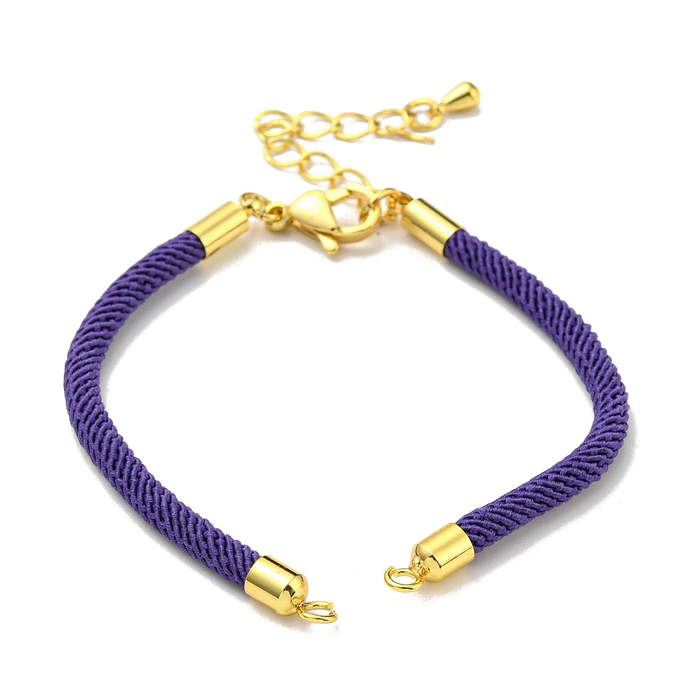 PandaHall 20-teiliges Nylon-Armband-Set, umweltfreundliche Messingbeschläge mit Karabinerverschlüssen für die Herstellung von DIY-Schmuckarmbändern – Detail 8