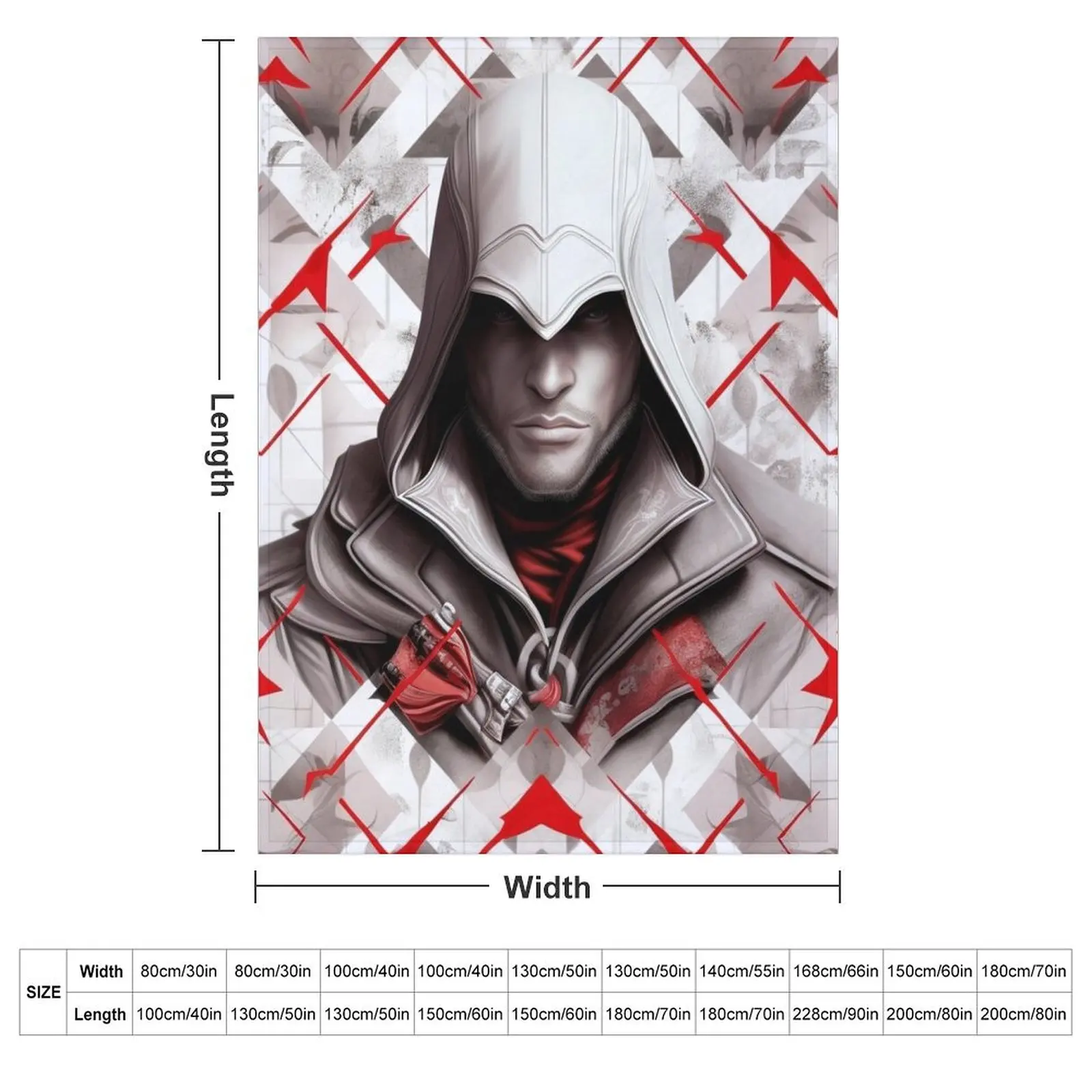 The Master Assassin Throw Blanket Extra Large Throw Luxury Decorative Sofa Stuffeds Camping Thermal Blankets