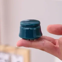 Creativity Ceramics Tea Caddy Tieguanyin Storage Tank Portable Travel Tea Box Sealed Coffee Powder Tea Jar Spice Organizer
