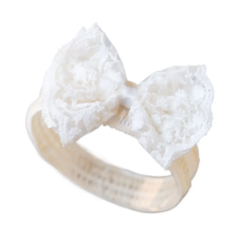 

Lovely Sweet Gauze Lace Photography Props Pearl Summer Baby Elastic Headband Infant Hairband Korean Style Hair Hoop Headdress