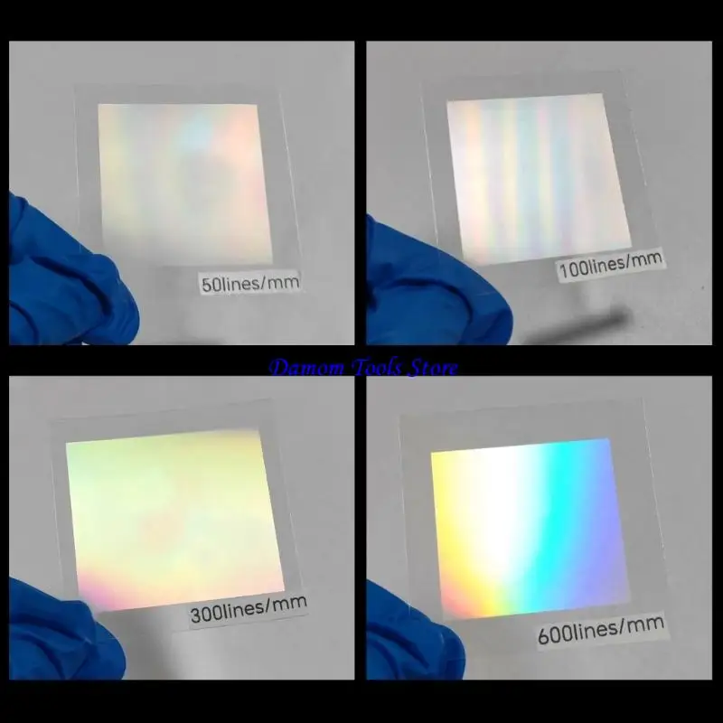 57BE Big Size Visual Diffraction Grating with Clear Stripes Accurate Light Dispersion
