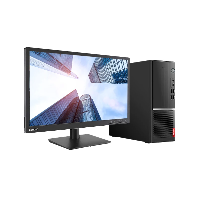 Thinkcentre computador de mesa, i5-10500/8g/128g + 1t/sem unidade óptica/2g display independente/win10 + 27 polegada monitor