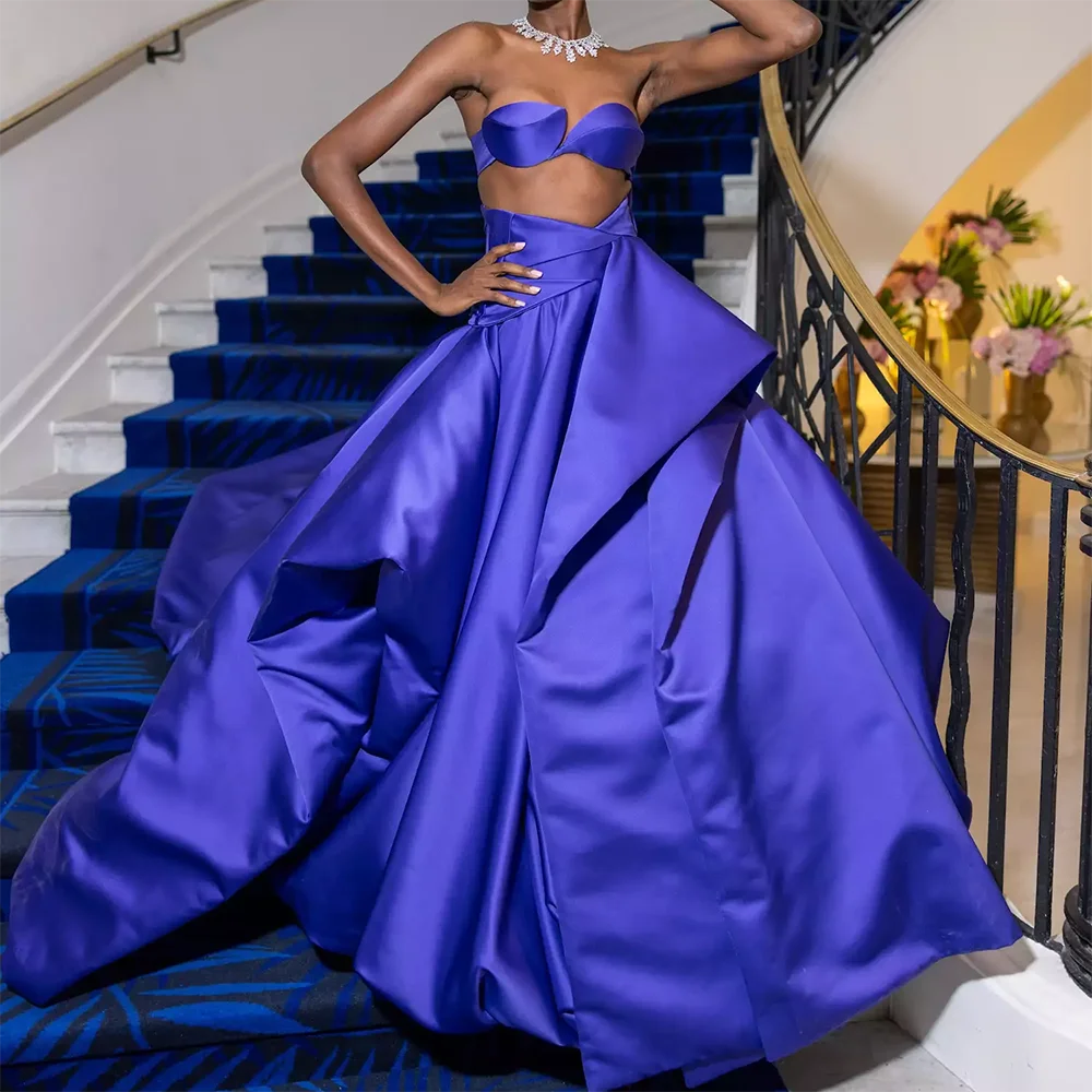 

Classic Sweetheart Sleeveless Pleat A-Line Formal Evening Dresses Celebrity Dress Customized
