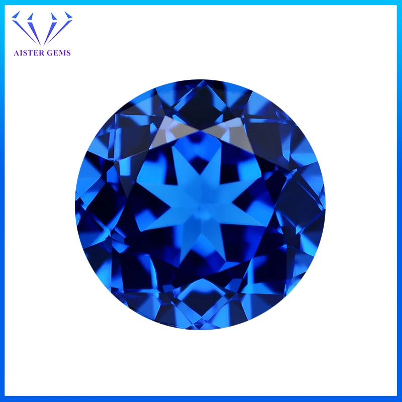 

New Arrival Round Shape Blue Color 6.0mm-8.0mm Cobalt Spinel Loose Gemstone Diamond for Jewelry Making