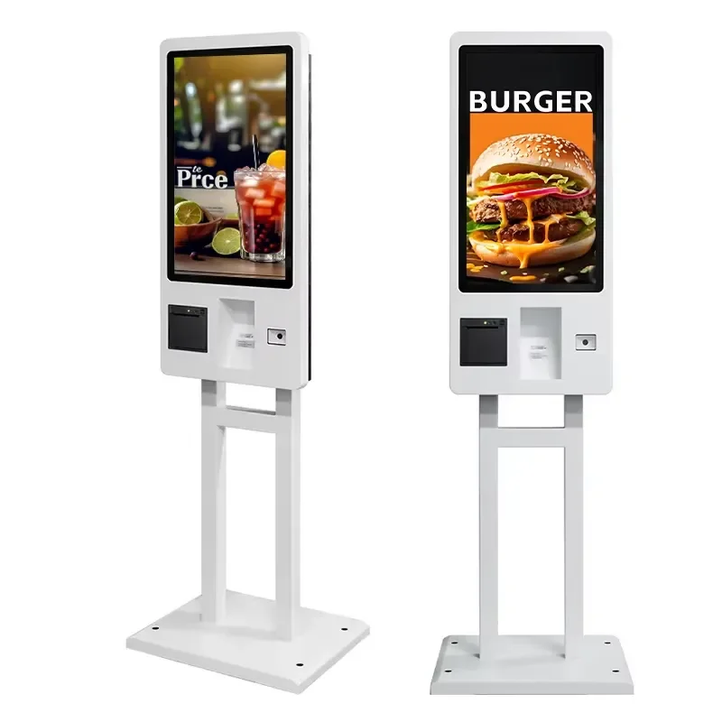 27 32inch TouchScreen Takeaway Restaurant Ordering Machine Self Service Printer Checkout Self Ordering Payment Kiosk