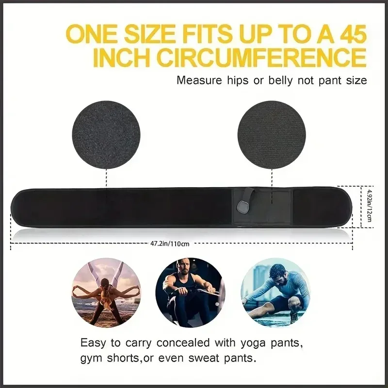 Waist Band Belt for Outdoor Hunting Fitness Defense Use Tactical Belly Gun Holster Portable Hidden Phone Bag Concealed Carry image 4