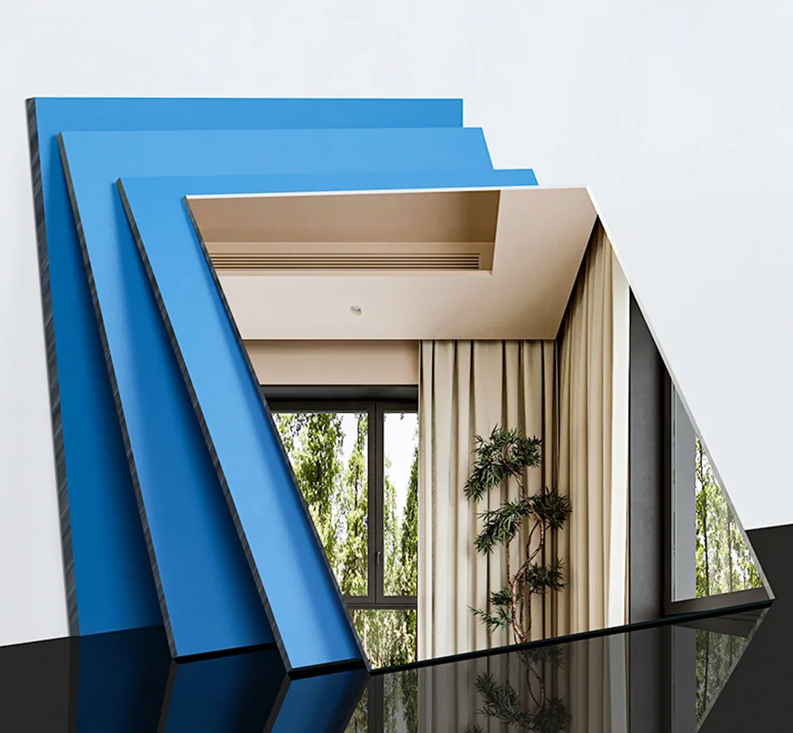 

Mirror Acrylic Panel Rectangular Acrylic Mirror Sticker, Flexible Mirror Sticker For Home Decoration Arts And Crafts