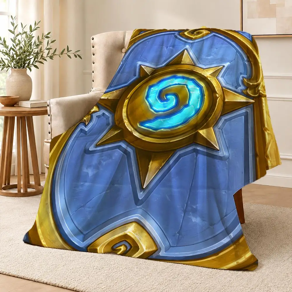 Game H-Hearthstone Digital Card  Fantasy Throw Soft Flannel Throw Blanket for Couch Bed Sofa Warm Cozy Lightweight All Season