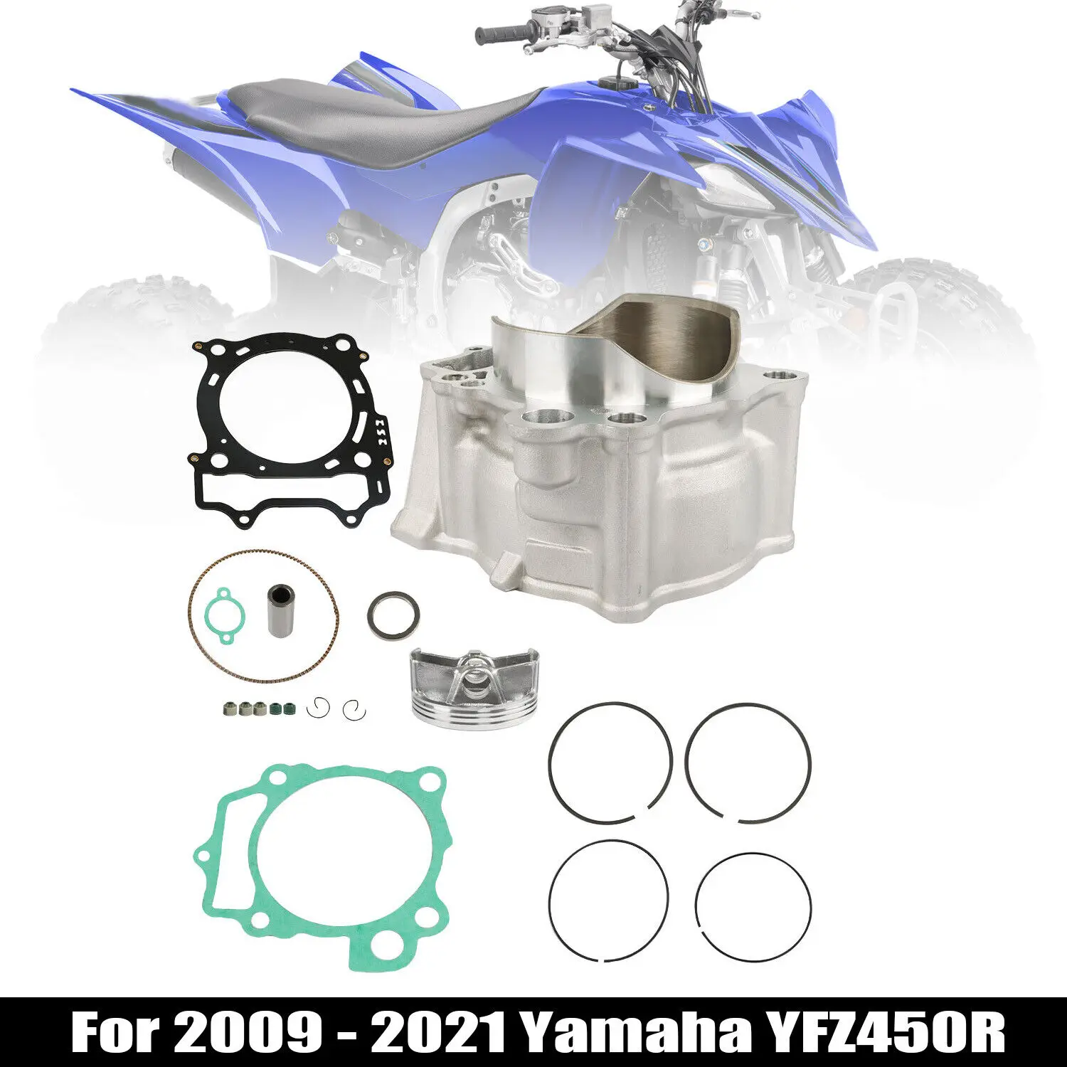 

95mm Big Bore Cylinder Piston Ring Gasket Top End Rebuild Kit for Yamaha YFZ450R YFZ450X 2009-2021 Motorcycle Engine Accessories