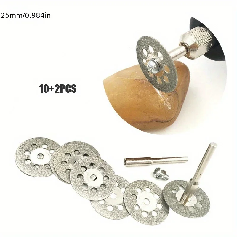 12Pcs/set 22mm Hss Cutting Disc Circular Saw Blade Metal Cut Off Abrasive Tools For Dremel Rotary Tool cutting blade