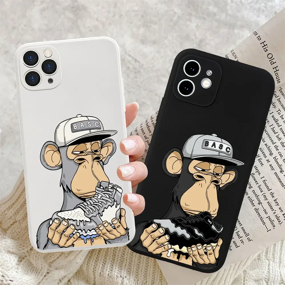 NFT Ape Phone Case For Samsung Galaxy S10 S20 S21 S22 S23 S24 FE Plus Ultra Note 20 Sports Brand Sneaker Mobile Case