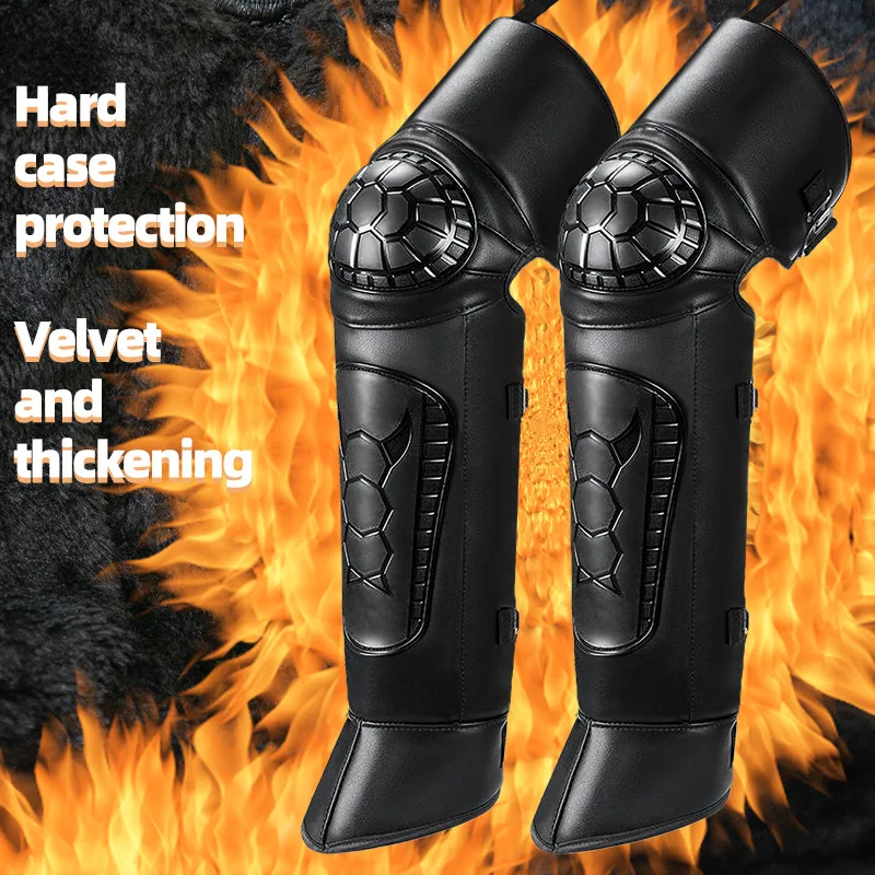 

Motorcycle Electric Vehicle PU Knee Pads Adjustable Knee Protector Motocross Tactcal Sport Riding Cycling Skating Ski Knee Pad