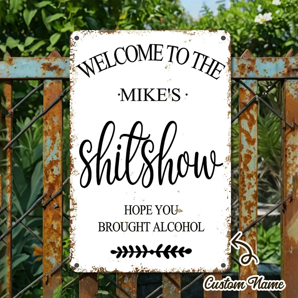 

2D Flat, Vintage Show Metal Wall Art Sign Easy To Hang For Outdoor Farmhouse Bar Plaque Decor Ideal Gift Decoration