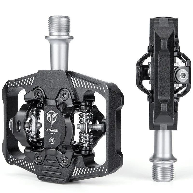 

Высокоинтенсивная педаль для горного велосипеда, алюминиевый сплав с ЧПУ, двухсторонняя самоблокирующаяся педаль SPD, 3 подшипника, детали велосипедной педали