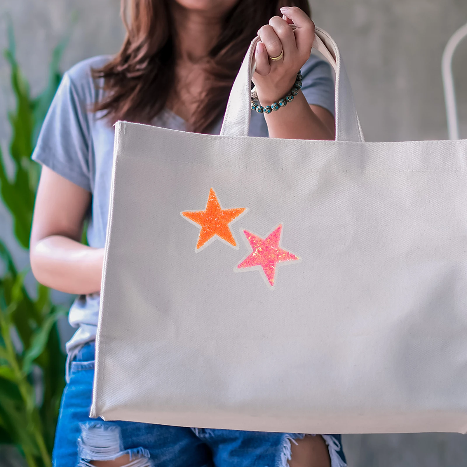 

10pcs Shaped Sequin Patches Applique Decorative Embroidered Patch for Decorative Star Patches Jeans Clothes Sewing DIY Supply