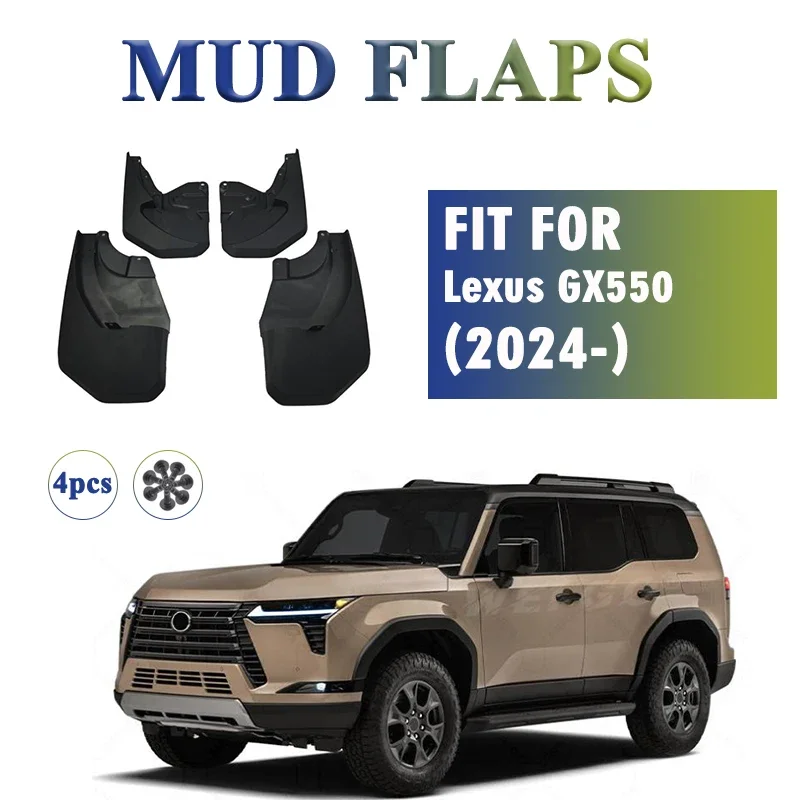 

2024 2025 FOR Lexus GX550 Mudflaps Fender Mud Flaps Guard Splsh Mudguard Car Accessories Front Rear 4pcs