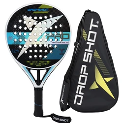 Padel Tennis Racket with Cover Bag Carbon Fiber Padel Racket EVA Teach Rubber Paddle Rackets Paddle Shovel