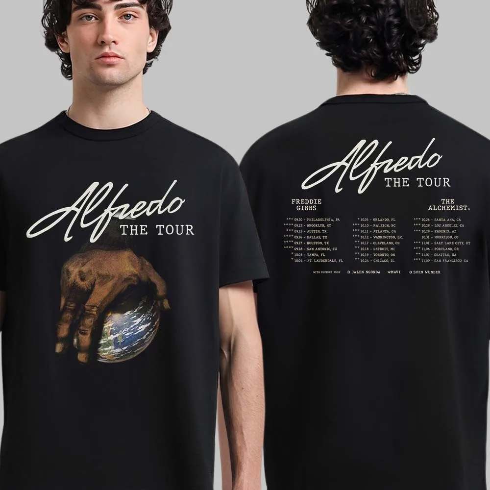 

Mavi Alfredo The Tour 2025 North America Cities Dates Two Sided T-Shirt All Size