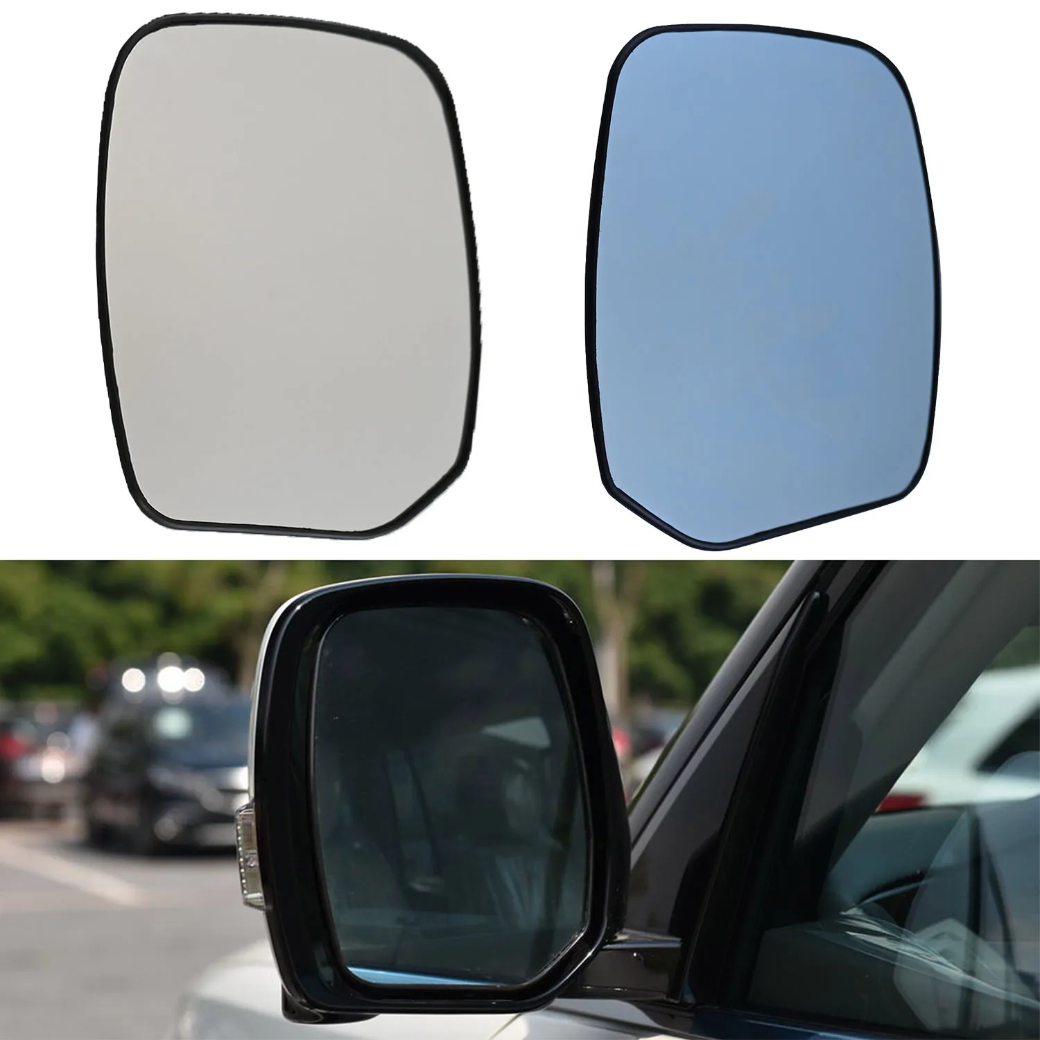 

For Nissan Patrol 2012-2018 Rearview Mirror Blue White Door Side Glass Wing Mirror Lens with Heating