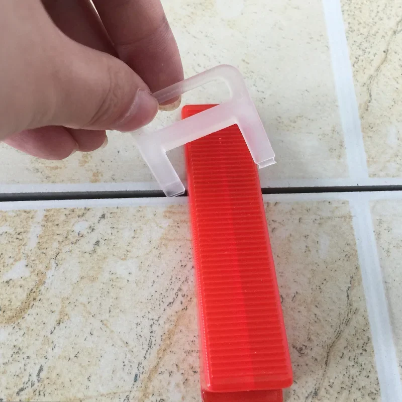 타일 레벨링 시스템 클립 PE 타일 레벨러 스페이서, 건설 도구, 0.35mm-3.0mm, 100-1000 개