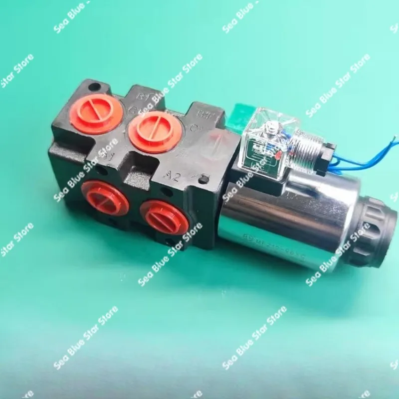 Winch Switching Valve Two-in and Four-out Hydraulic ValveTwo-position Six-way Reversing Valve Excavator Is Equipped with