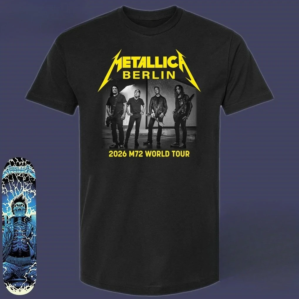 Metallica M72 Berlin Deutschland Welttournee 30. Mai 2026 Zwei-Nacht-Tournee T-Shirt – Detail 5