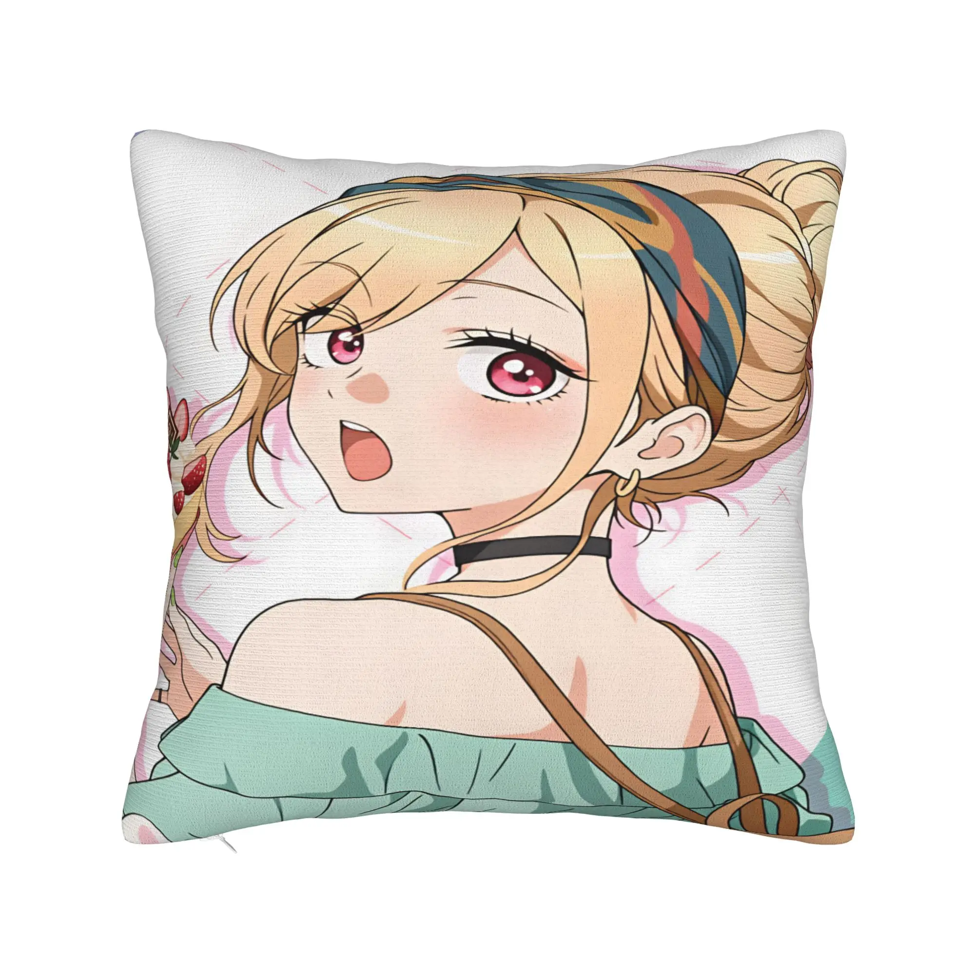Marin Kitagawa Pillow Case Japan Anime  Fashion Pillow Cover Comfy Pillowcases For Sofa Home Decoration