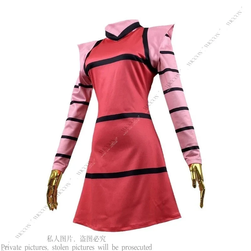 

Вечеринка на Хэллоуин Invaderr, карнавальный костюм, повседневное красное платье, Cos-ZIM, женский и мужской сценический костюм с персонажем Comic-Con, комплект одежды унисекс