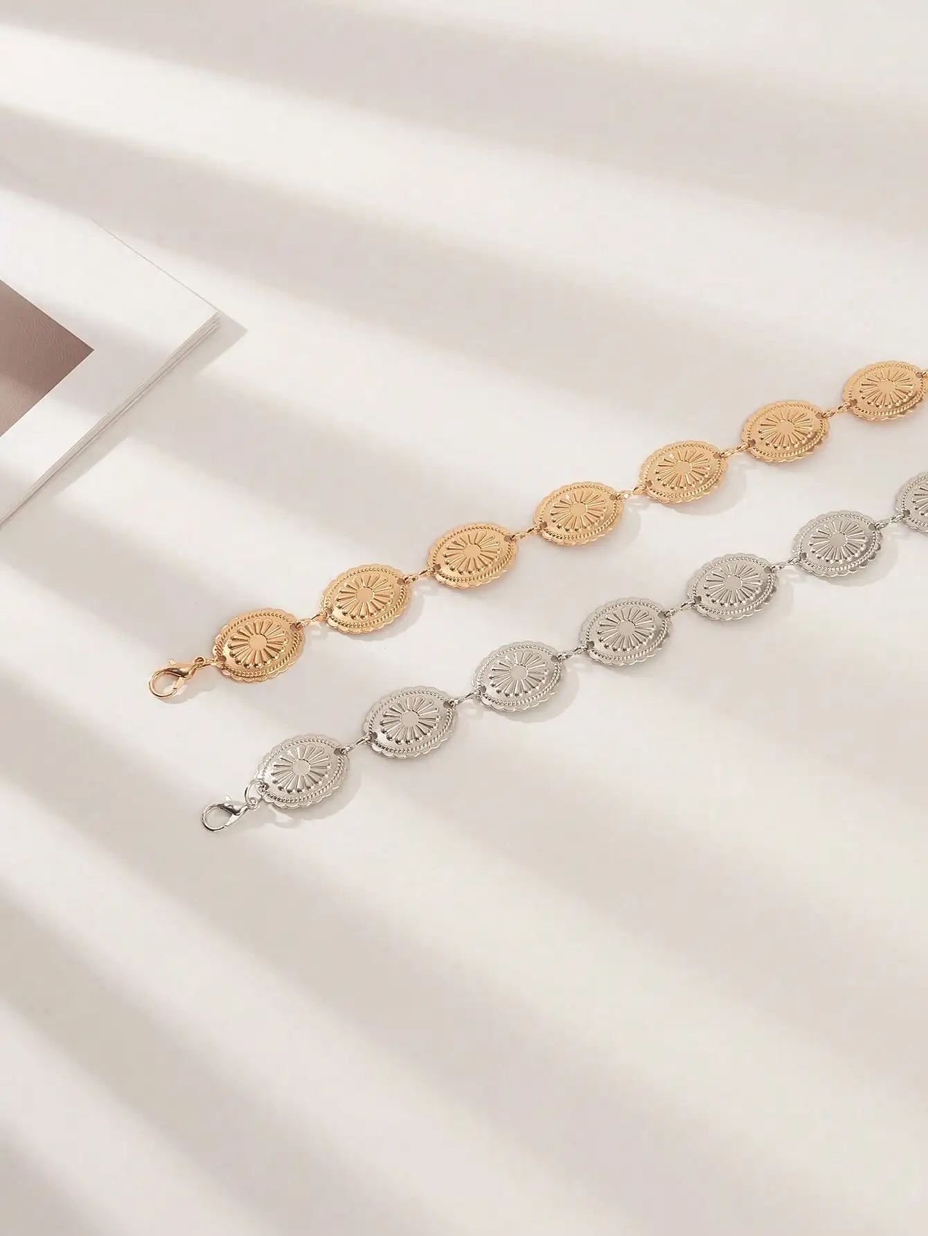 Damskie łańcuszki na talię plus size, duży łańcuszek w stylu bohemy, wzór koronkowy, akcesoria dekoracyjne, dodatki do sukienek, wiosna, lato