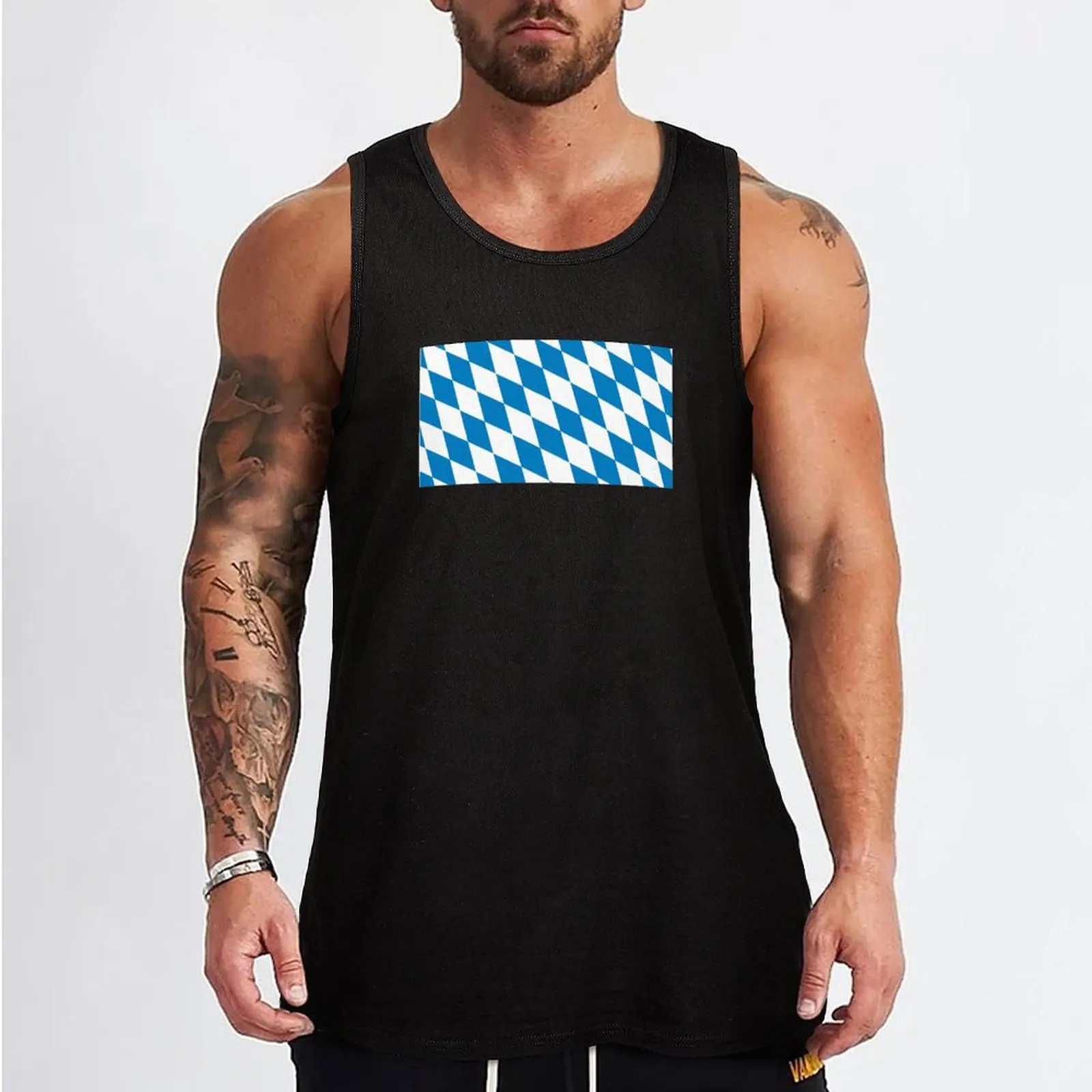 flag of bavaria Tank Top Muscle fit t-shirt gym man sleeveless man shirts