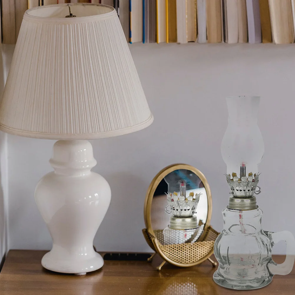 

2 шт. стеклянные масляные лампы в винтажном стиле для декора дома, настольного освещения, свадебных торжеств, создания атмосферного освещения