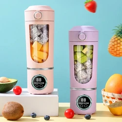 Stainless Steel Electric Blenders 700ml Juice Maker Blender 12 Leaves Strong BPA-free Smoothies/Ice Fruits/Nuts Blender Bottle