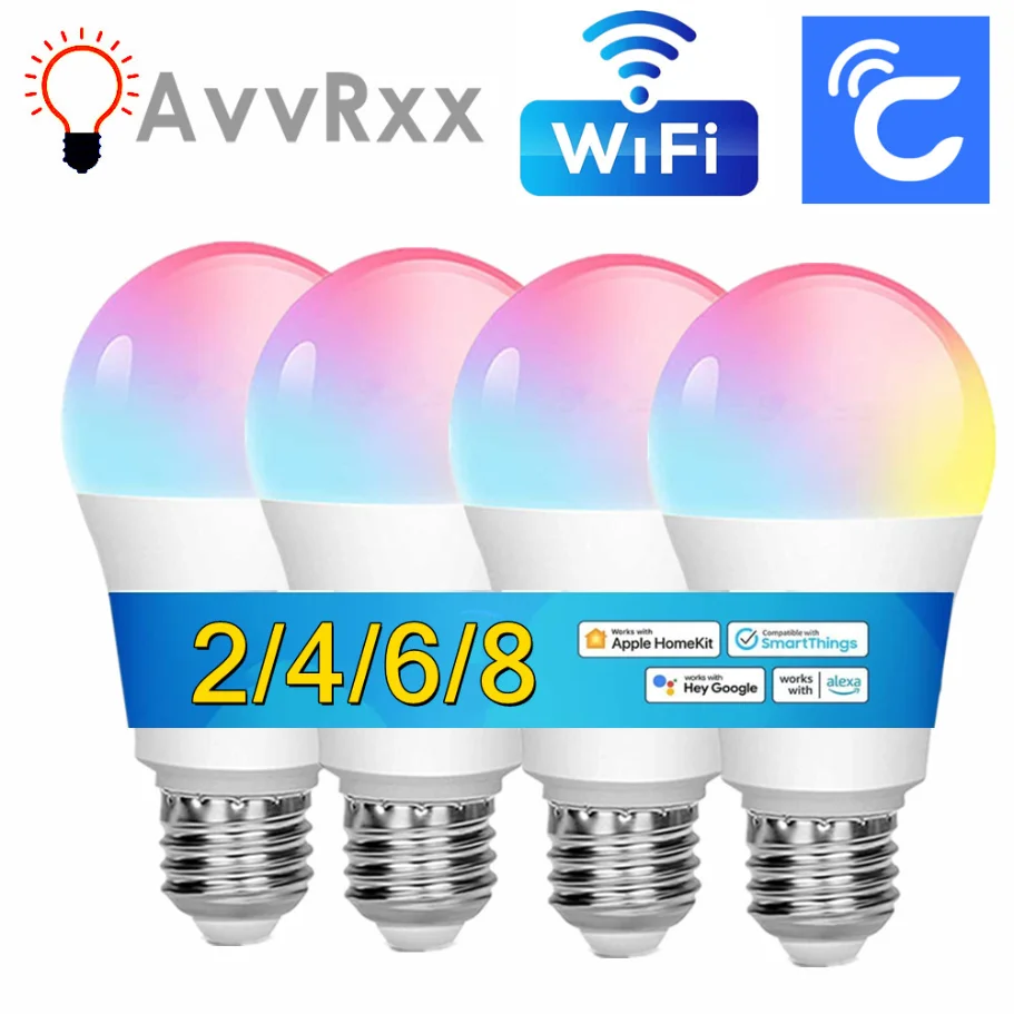 

E27 lamp bulb 15W WiFi Smart Bulb CozyLife LED Smart Lamp Works with Alexa Google Home Yandex Alice 85-265V RGBCW Dimmable