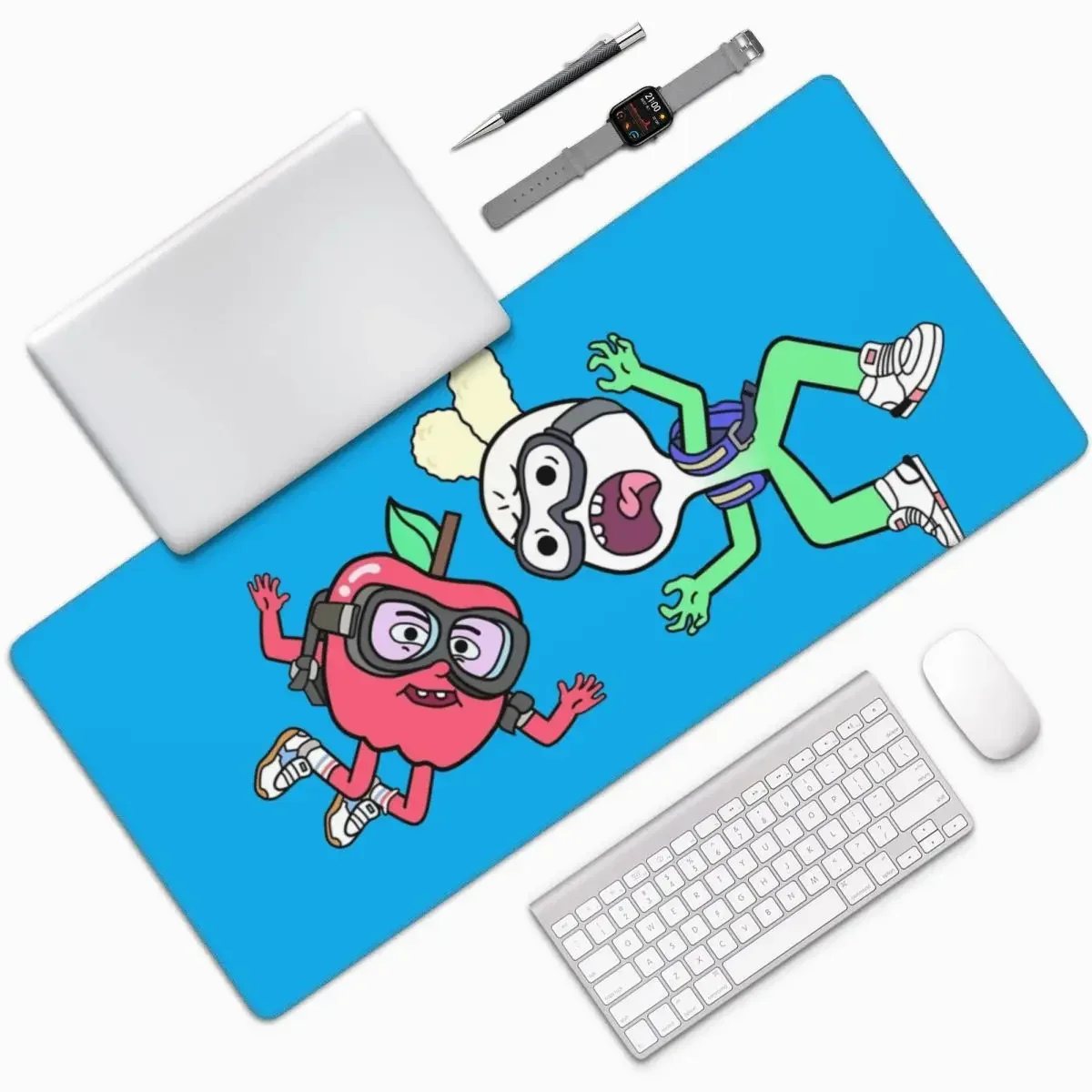 

APPLE AND ONION Large Mouse Pad Computer Keyboard Mouse Mat Gamer PC Laptop Desk Mat Office Accessories Table Mats