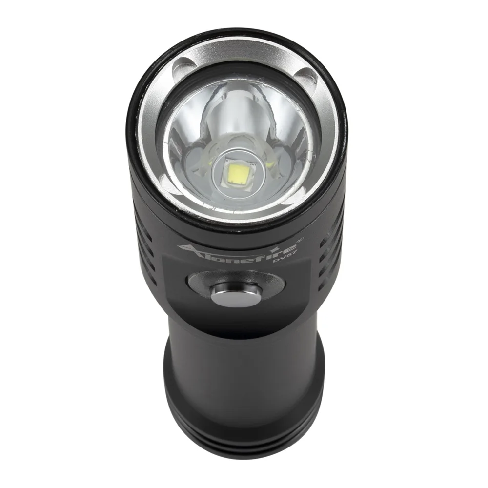 DV57 Professional Diving Flashlight XM-L2 LED Underwater Scuba Searchlight Flash Light 18650 Battery Dive Torch Lantern Lamp