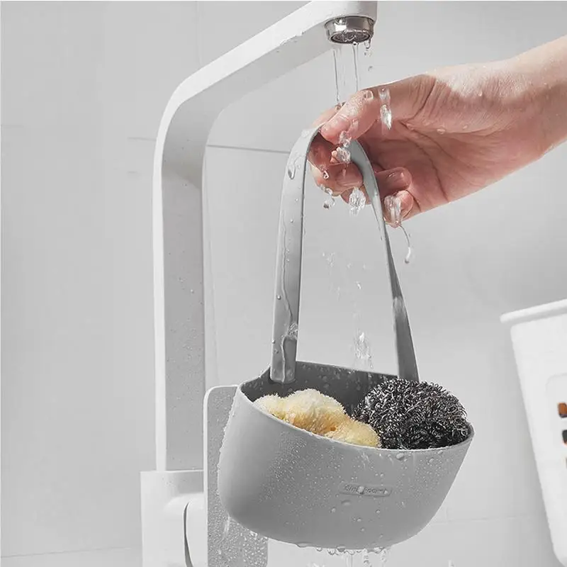 Kitchen Sink Holder Hanging Drain Basket Adjustable Drain Rack Soap Sponge Holder Faucet Holder Kitchen Accessories New