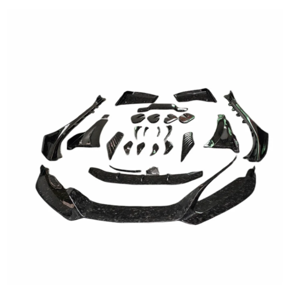

For BMW I8 Body Kit EB Style Front Lip Rear Diffuser Side Skirt Fan Blades in Forged Carbon Fiber