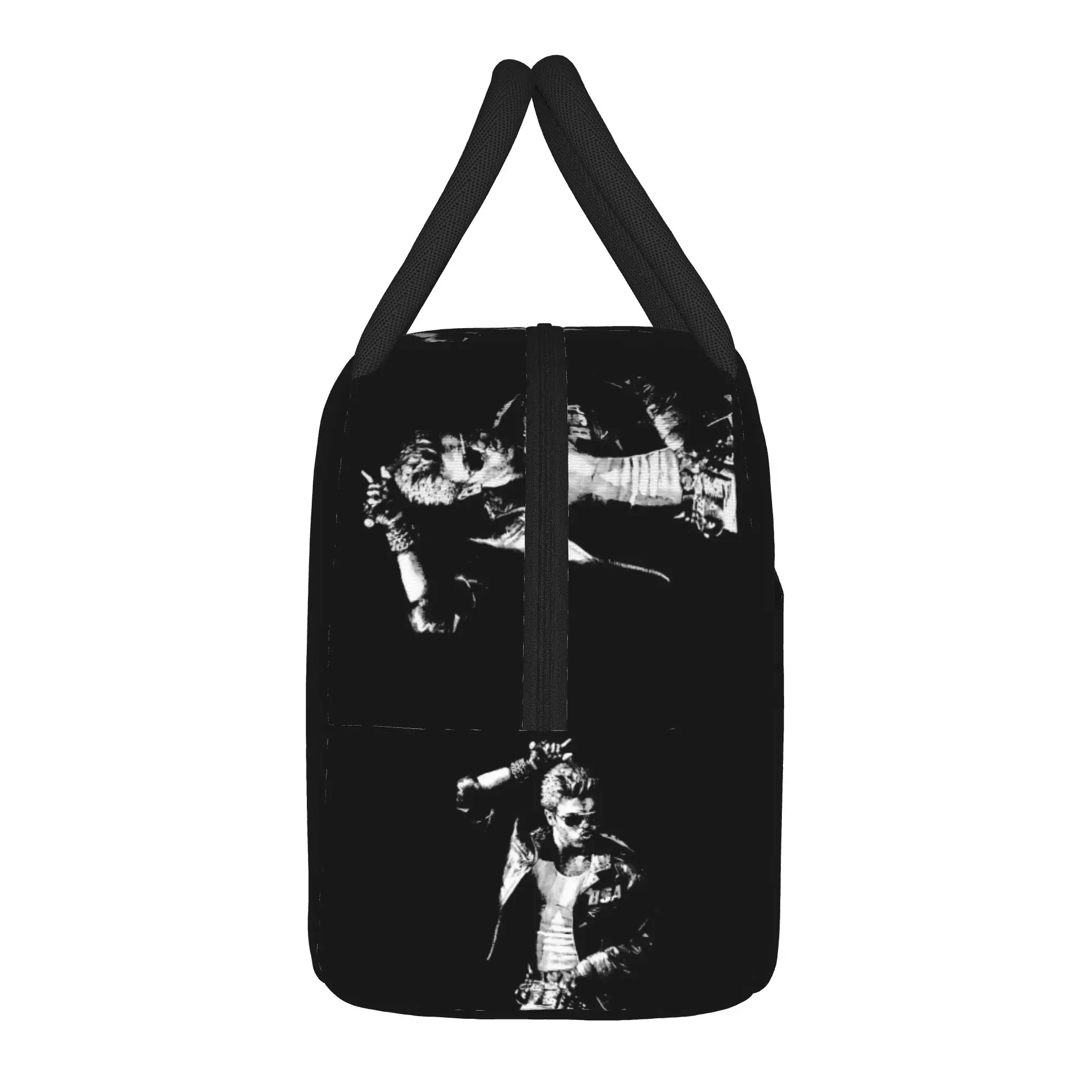 George Michael British Singer Lunch Bag  Office Lunch Box For Adult Casual Print Tote Food Bags Waterproof Convenient Cooler Bag