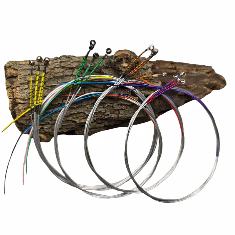 5 Sets Aluminium Winding Viola Strings, Medium Soft A D G C String for Violas Professional