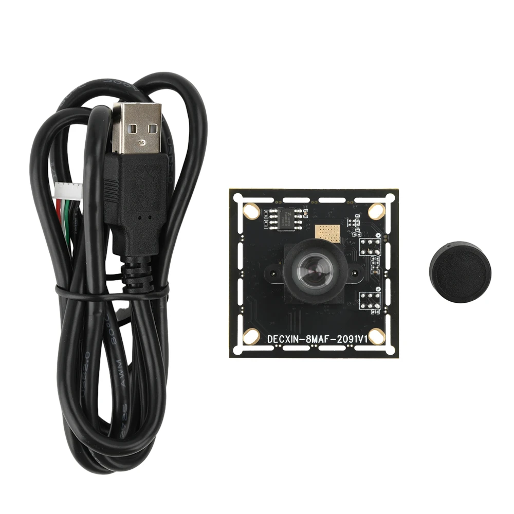 

IMX179 Camera Module 8 Million Fixed Focus Adjustable HD Industrial Camera Driver Free with USB Adapter 78/100 Degrees