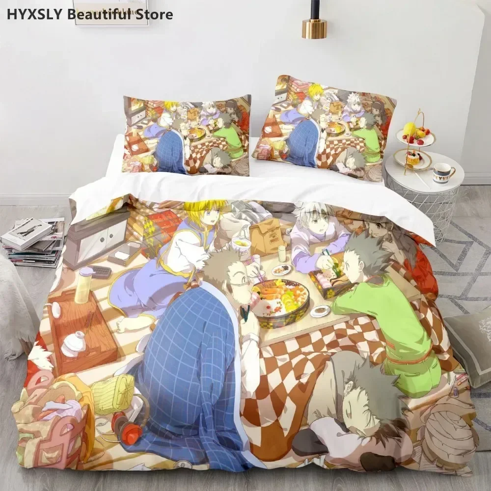 Hunter X Hunter Japanese Anime Supplies Set Duvet Cover Set Bedding Sets Adults Bed With Pillowcases No Filling Birthday Gifts