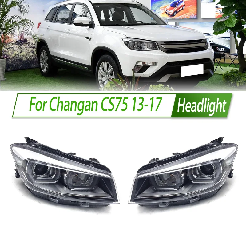 

For Changan CS75 13-17 Halogen Xenon Headlight Head lamp Assembly OEM Style Front Day Running Light Plug & Play Replacement